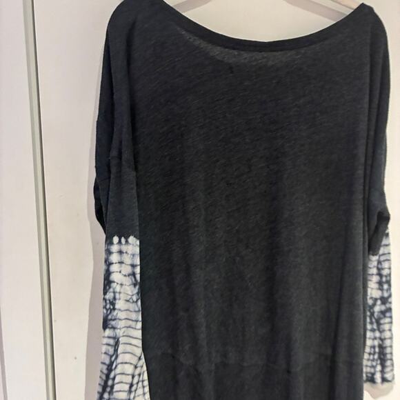 Raquel Allegra Charcoal Gray Long Sleeve Tunic Dress Sz Small - Picture 4 of 9